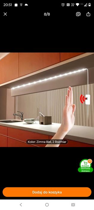 Oświetlenie led z czujnikiem ruchu