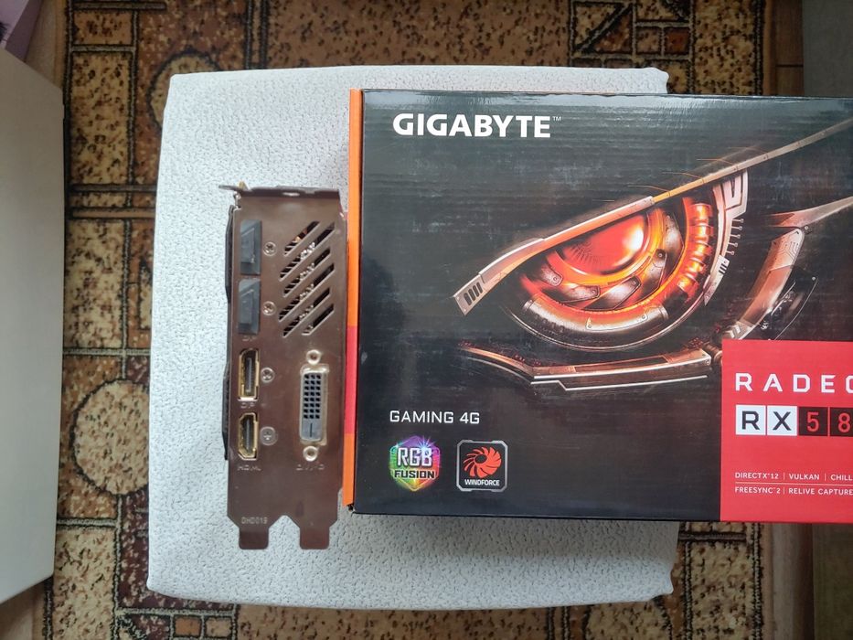 Відеокарта Gigabyte RX580 4gb (RX470,480,570).