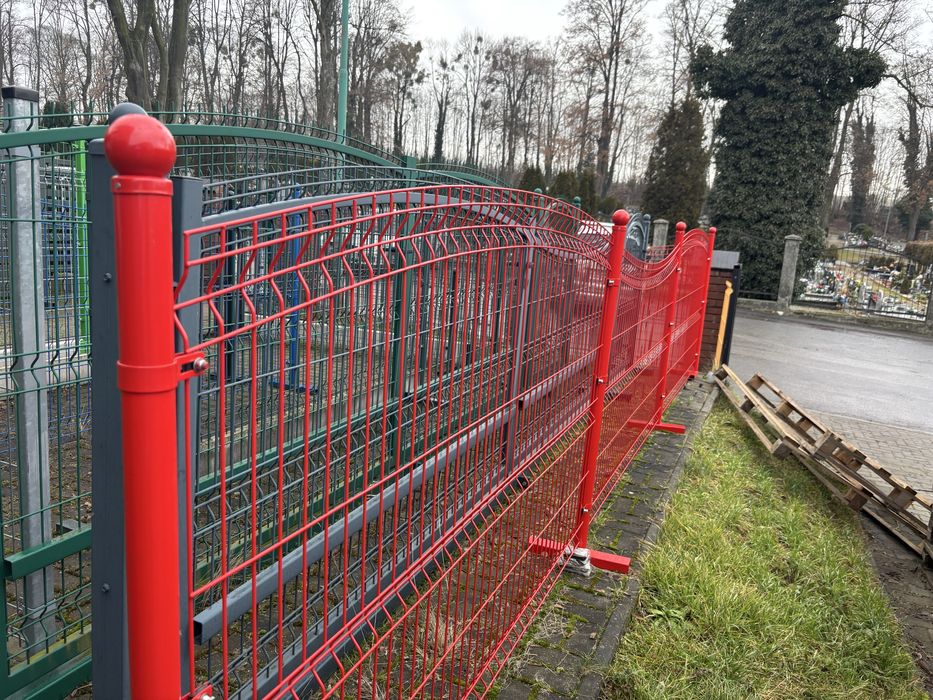 Ogrodzenia panelowe łukowe fala