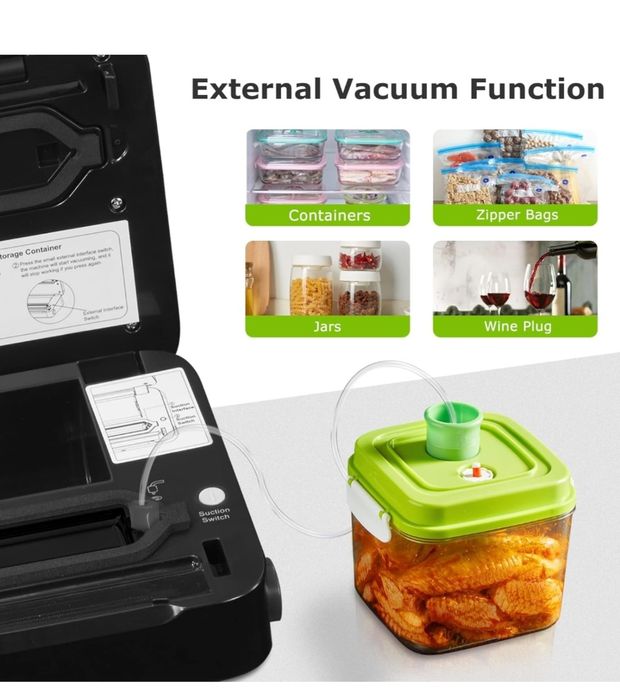 Bonsenkitchen VS3802 Zgrzewarka próżniowa