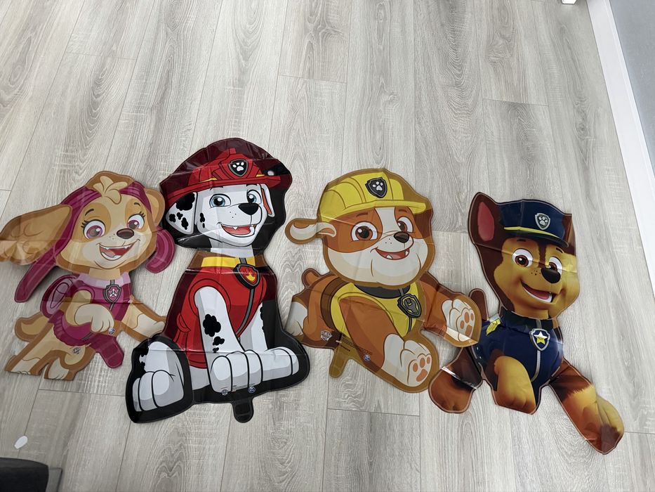 Продам нові фольговані кульки Щенячий патруль і цифри 4
