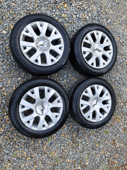 Felgi Citroen C2 C3 C4 C5 Peugeot 206 207  307 4x108 z oponami zimowymi