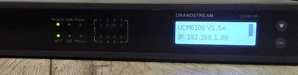 Grandstream UCM6108 IP-ATC