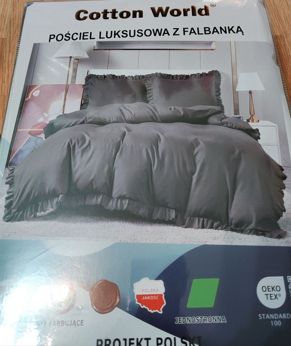 Komplet pościeli Cotton World falbanka