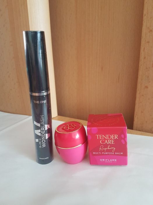 Zestaw Tusz do rzęs The One 5Wonder Lash Oriflame + balsam Malina