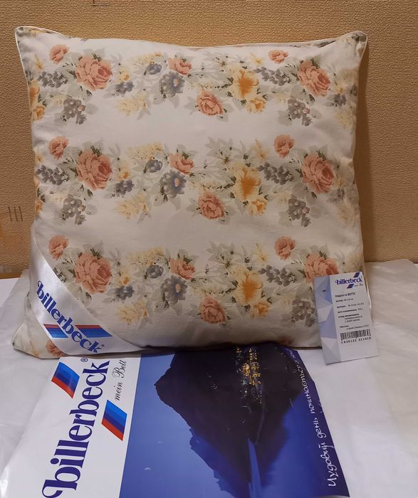Подушка Billerbeck 50х50  холлофайбер поліефірне волокно Чохол бавовна