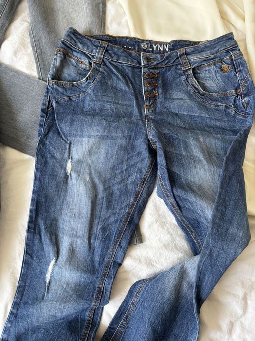 Zestaw spodni 4 pary: 3xJeans, 1xmaterial