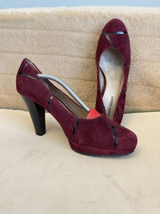 Gerry Weber zamsz bordowy buty damskie 40