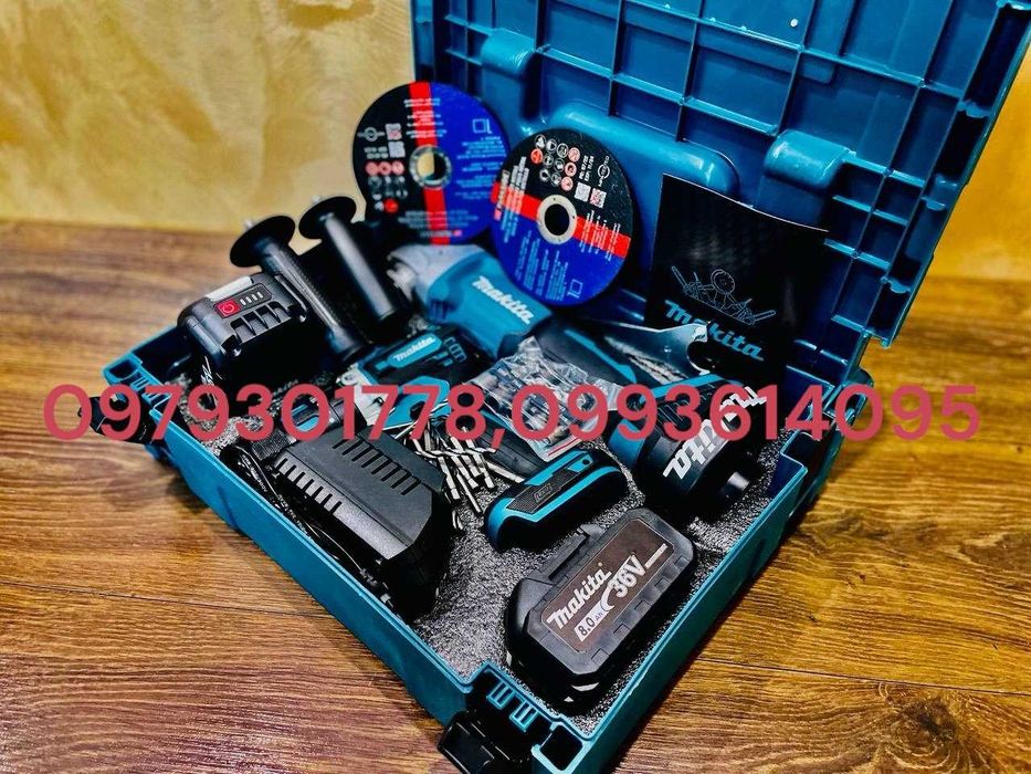 Шуруповерт 485 Болгарка 504 Акумуляторний комплект 36V 8A Потужний