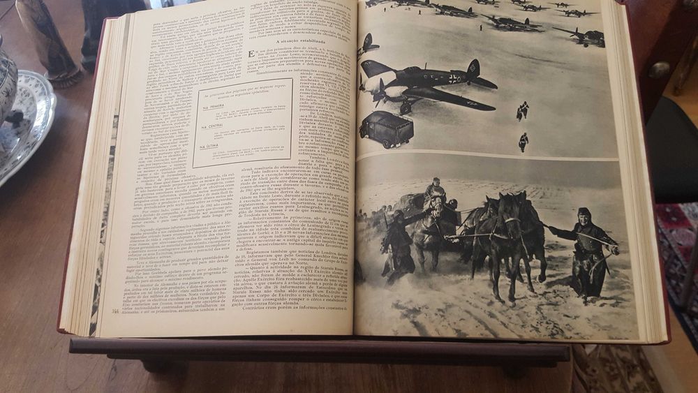 Século Ilustrado e a 2ª Guerra Mundial, encadernação em 2 volumes