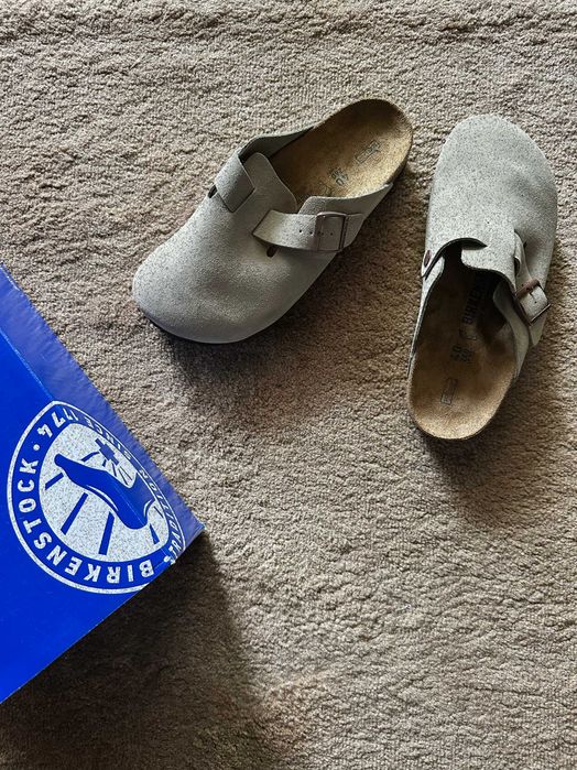 Sandálias Birkenstock Boston – Taupe | Tamanho 40