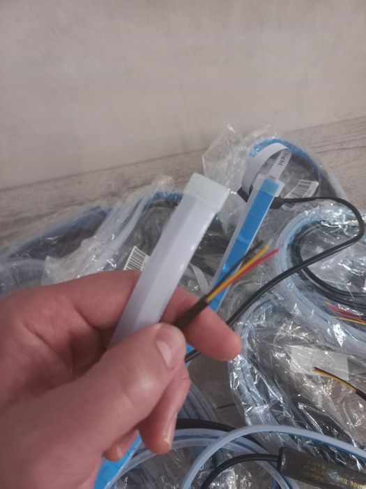 Гибкие Лед дневные ходовые огни с бегущим поворотом 30 45 60см