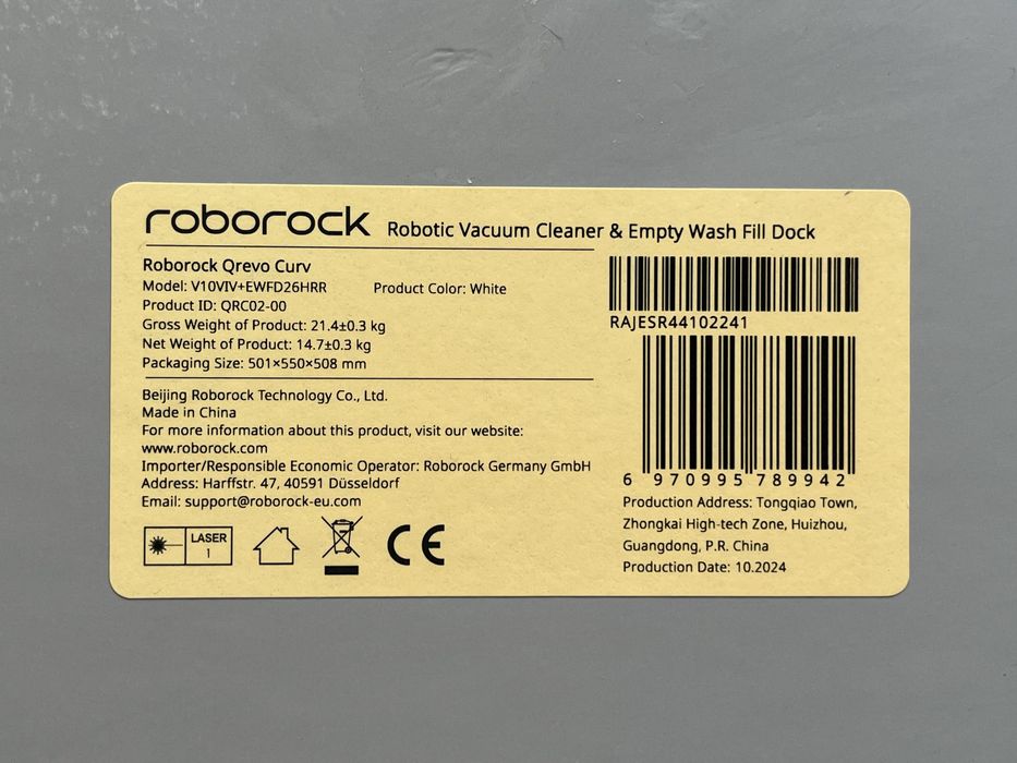 OUTLET Roborock Qrevo Curv Przepracowane 6 GODZIN FV23%