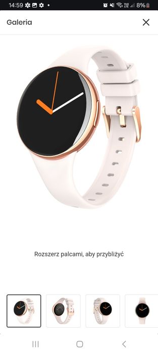 Smartwatch MANTA Livia Mini Złoty