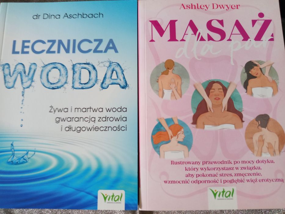 Masaż dla par oraz Lecznicza woda pakiet książek  dla dbających o zdrowie