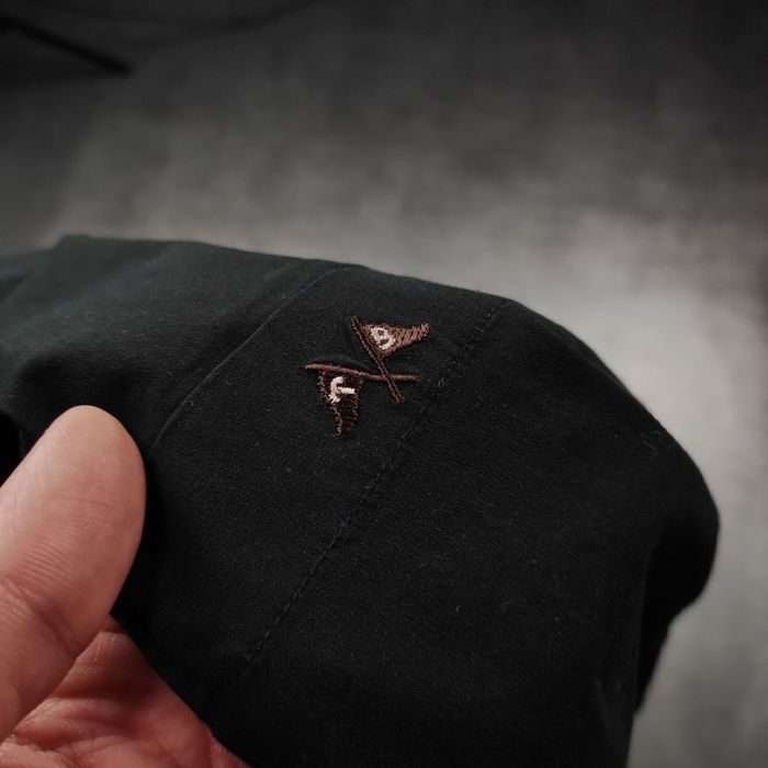 MĘSKA PREMIUM Czarna Klasyczna Koszula Logo Thomas Burberry Elegancka