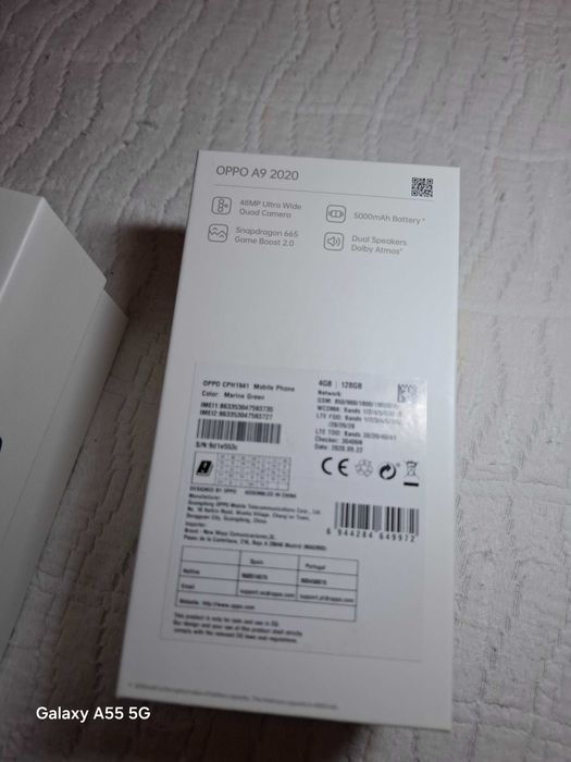 Oppo A9 . Está com aparência de Novo.