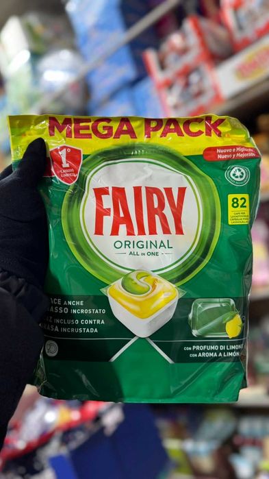 Капсули для посудомийної машини Fairy Original з лимоном 82 шт
