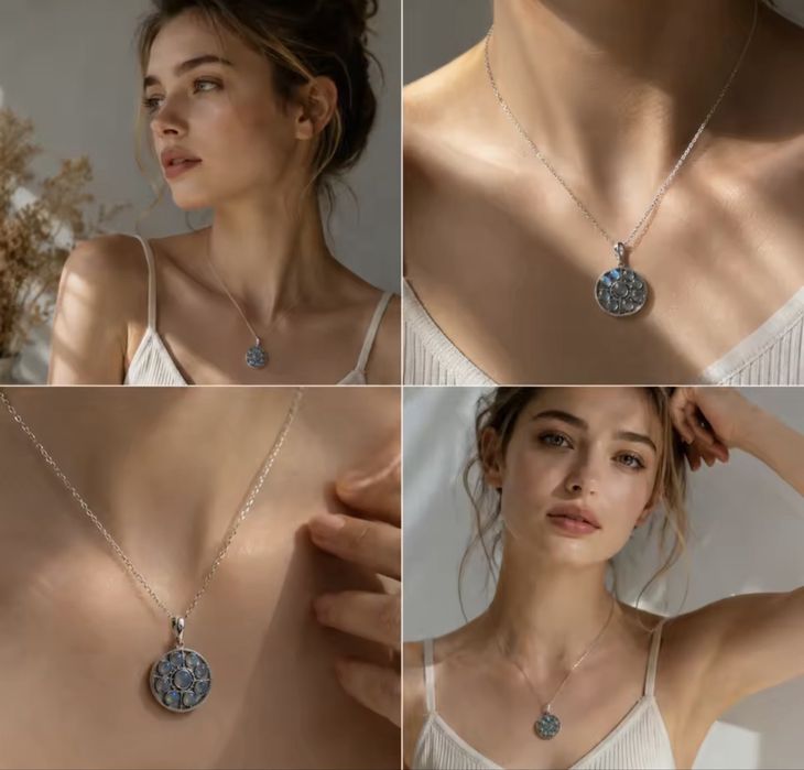 Naszyjnik Labradorite