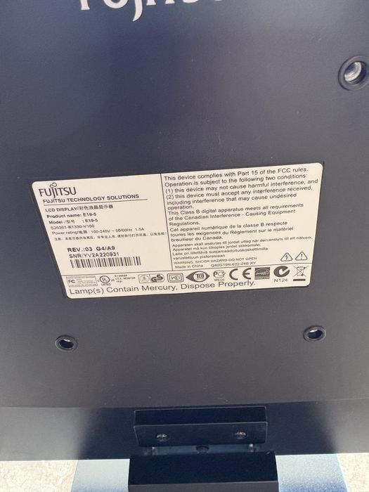 Monitor fujitsu e19-5