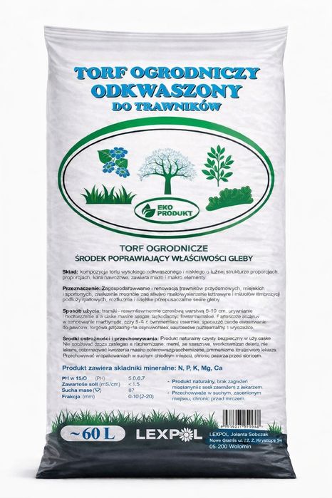 Ziemia do trawników - substrat torfowy, Dostawy Warszawa i okolice