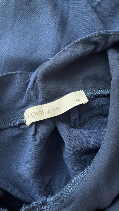 Lovie&co niebieska azurowa sukienka 38 indygo