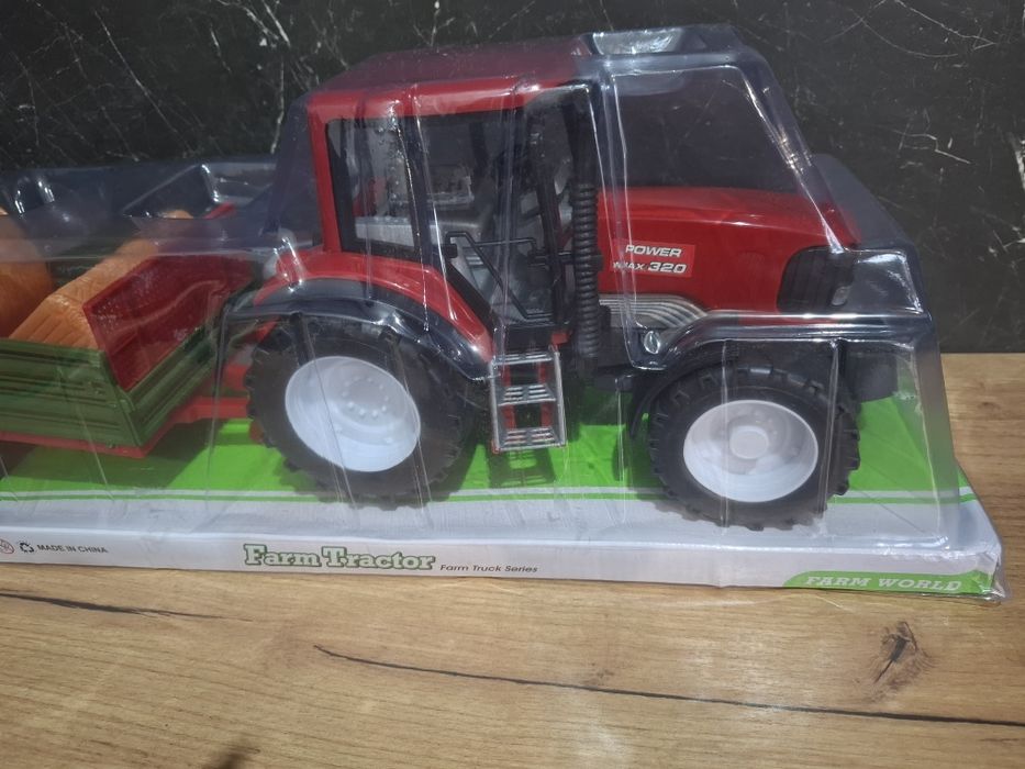MEGA ZESTAW FARMERA NOWY Traktor + Przyczepa Konie i Wóz Paszowy