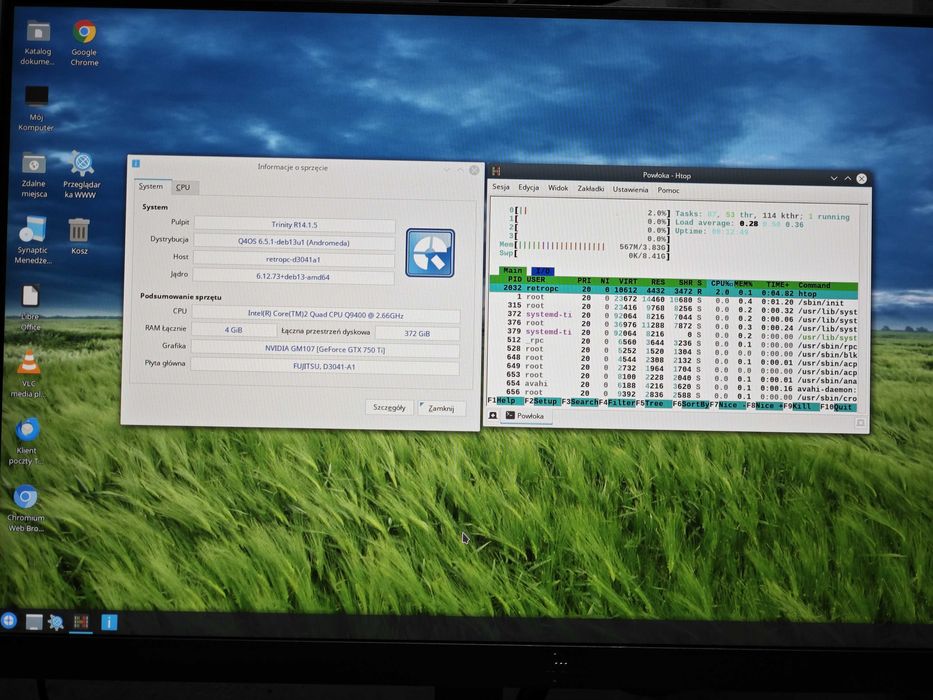 Komputer Retro Core 2 Quad Q9400 z GTX 750TI