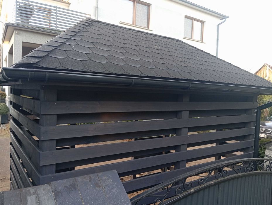 Altana taras weranda pergola wiata dach kopertowy