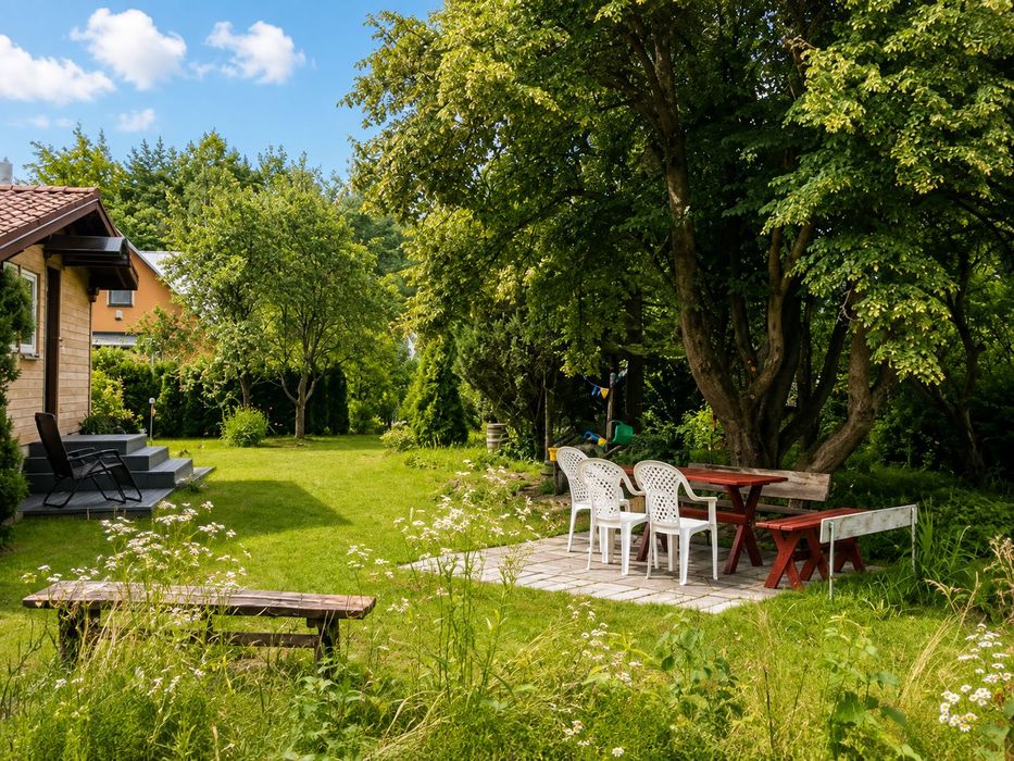 Działka BUDOWLANA 1239 m² + domek letniskowy + garaż | Jerzyska / Łochów - Widok 4