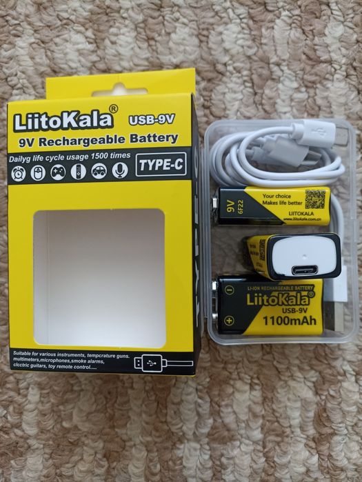 Акум крона 9v, батарейка ААА 1.5V 1100mAh НОВІ
