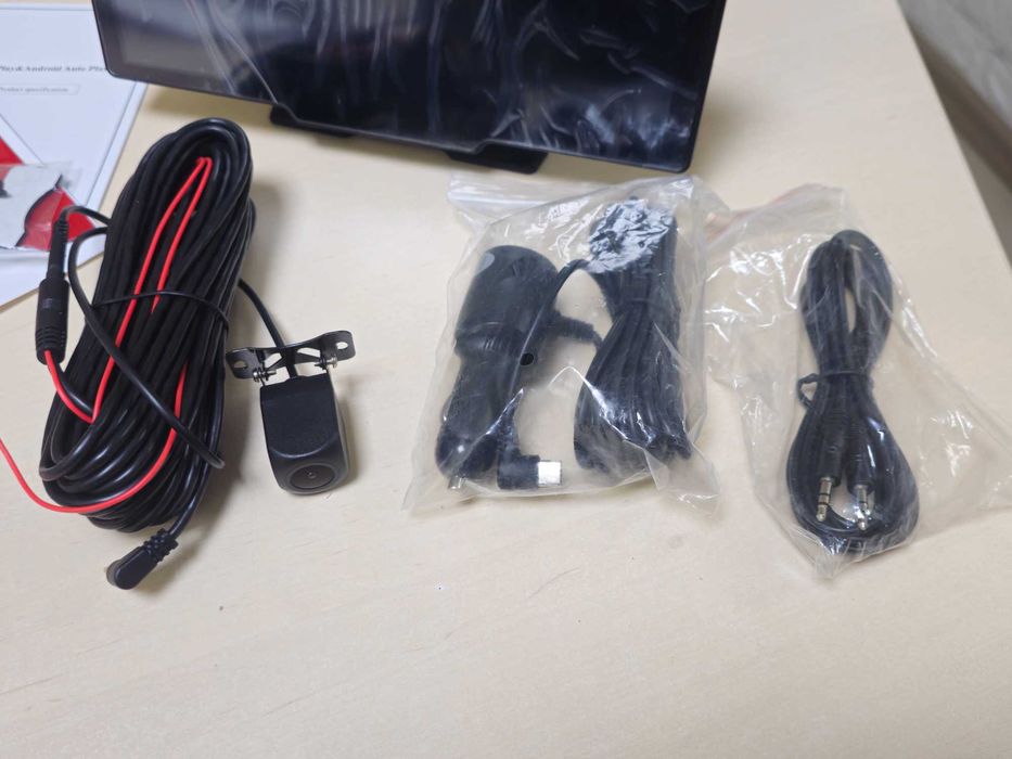 Авто монітор (плеєр) 10" PODOFO A3073 IPS з 2-ма камерами