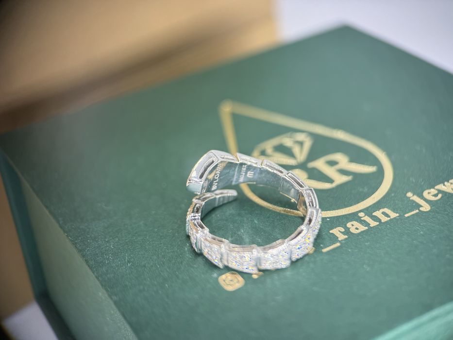 Кольцо с бриллиантами 1.10ct в стиле булгари BVLGARI serpenti