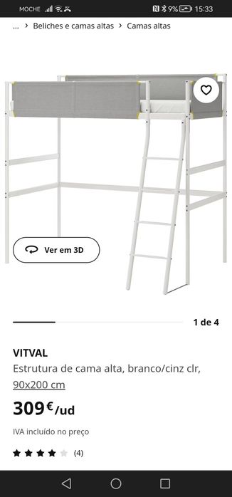 Cama e colchão 1 mês de uso