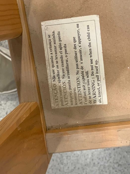 Berço de Madeira pinho antigo vintage