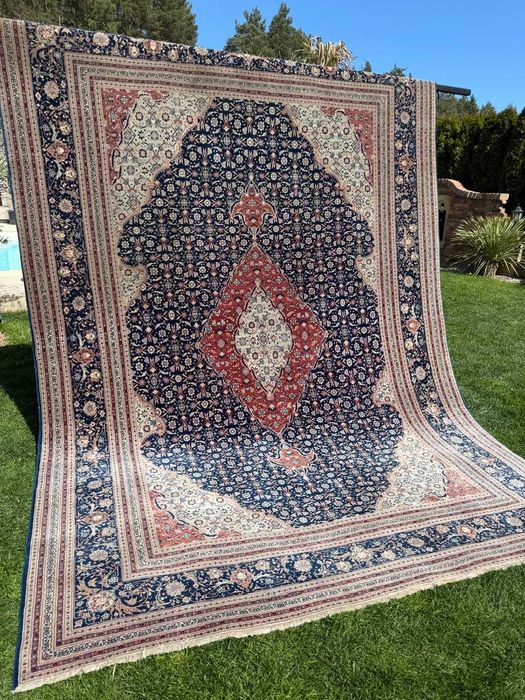 Dywan Perski kaszmir + jedwab Iran Ispahan 360x260 galeria 30 tyś