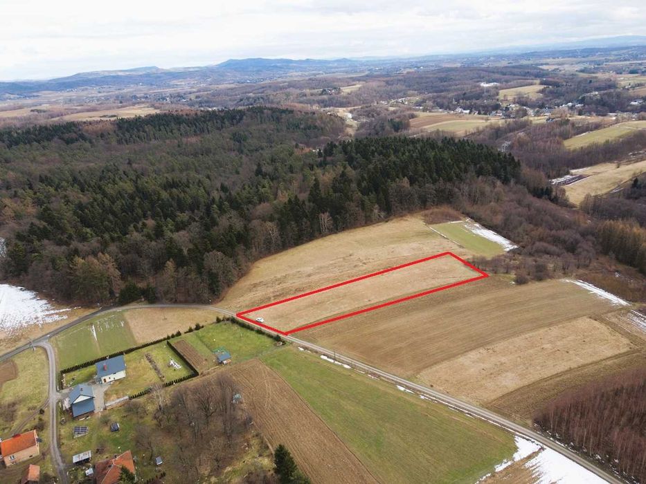 Widokowa działka w Niepli