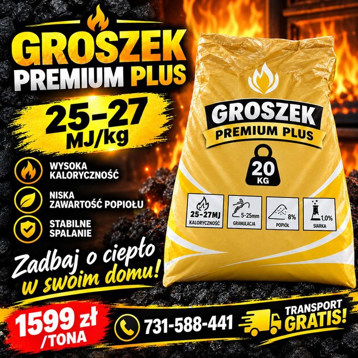 Węgiel Groszek Premium Plus 27MJ