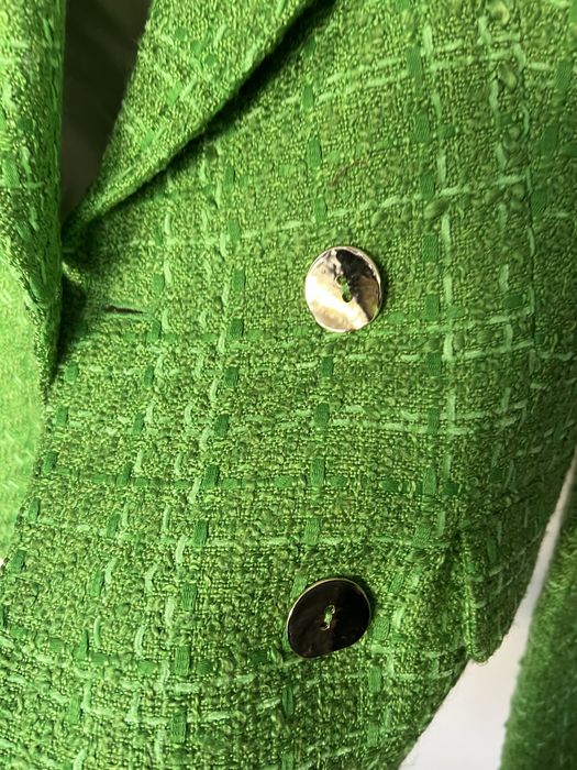 Zara żakiet M krótki zielony marynarka 38