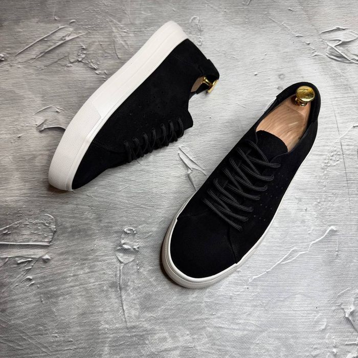 КЕДЫ Мужские Замшевые чёрные WALKING Black! Натуральная ЗАМША! Весна!