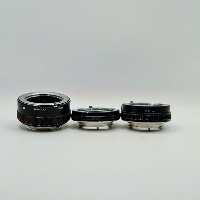 Zestaw makro Minolta/ Vivitar  12+20+28mm – pełny komplet!