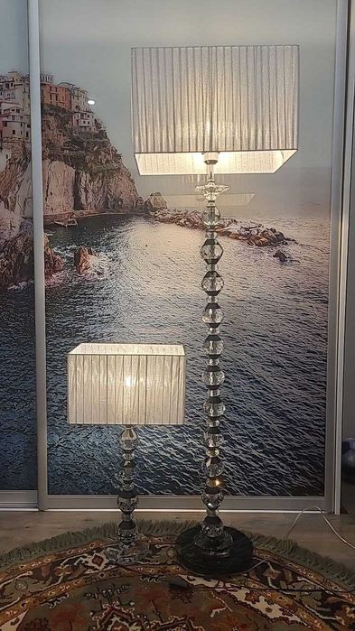 Торшер для підлоги (скло) Торшер настільний (скло)