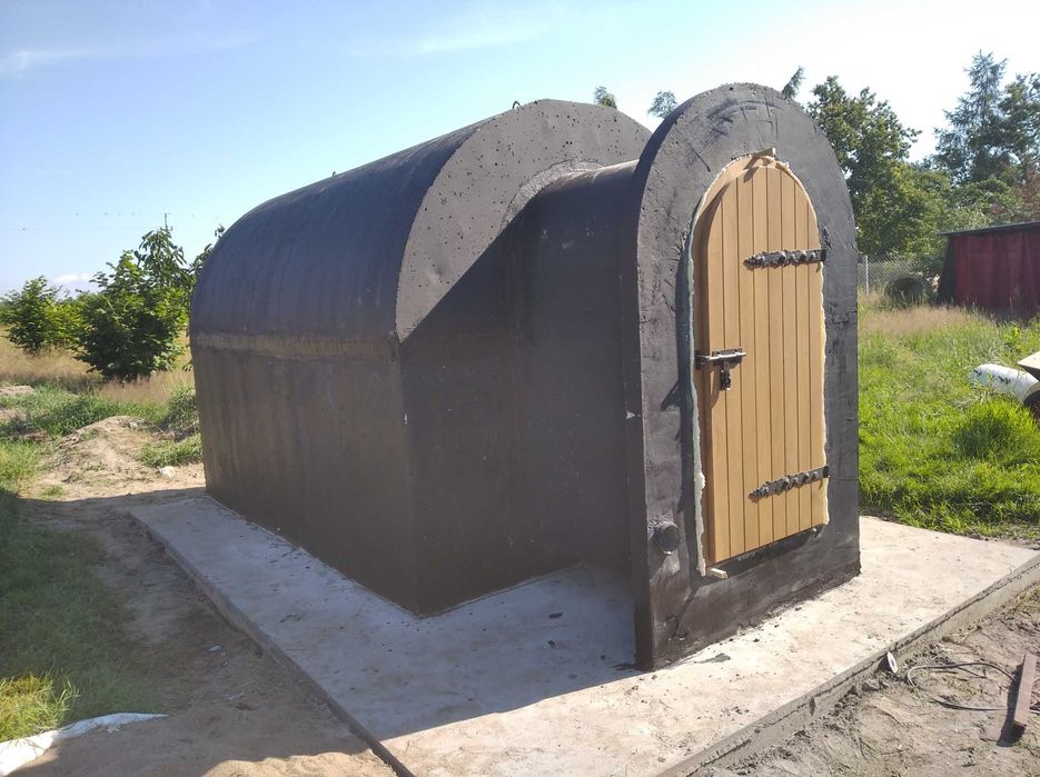 ziemianka, spizarnia, piwniczka betonowa Skawina