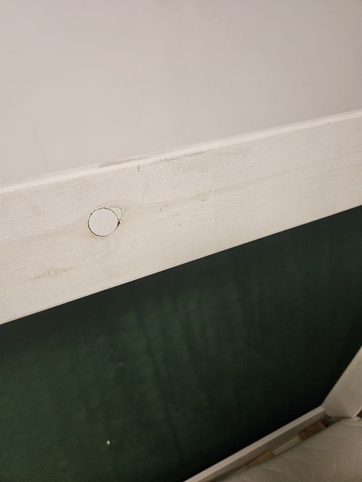 Dziecięce łóżko drewniane topi namiot Białe