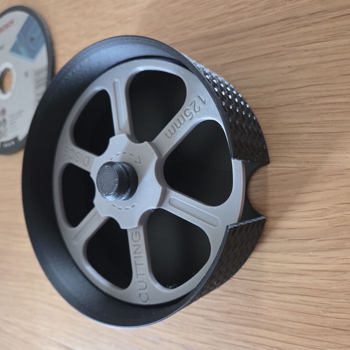 Tarczę do szlifierki 125mm organizer na tarcze łatwe przechowywanie