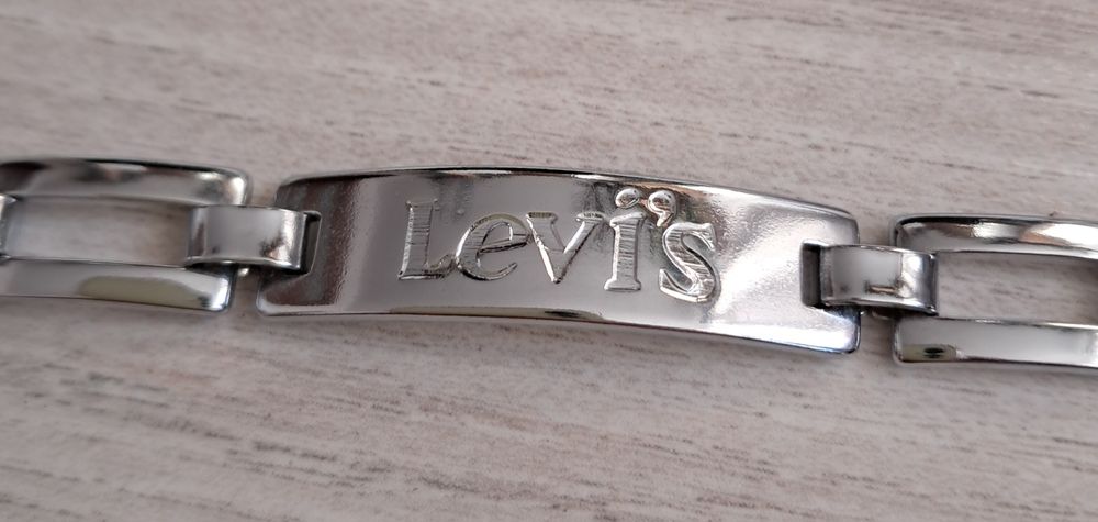Bransoletka Levis męska damska unisex stal srebrna