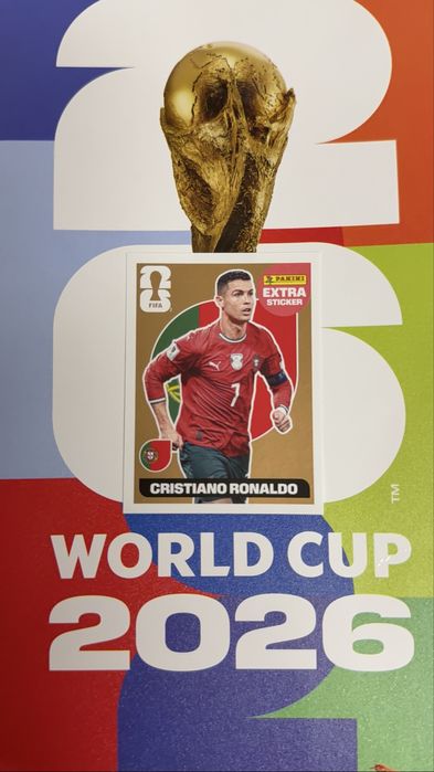 Cristiano Ronaldo Extra Sticker Bronze Panini World Cup 2026