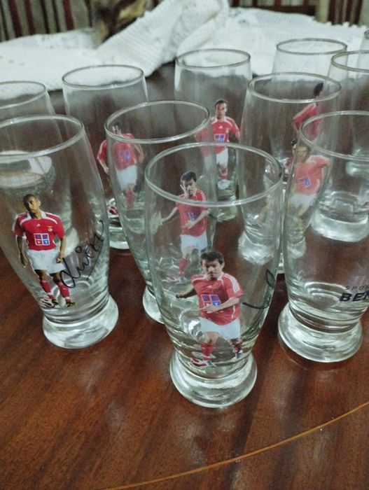 Coleção copos Benfica