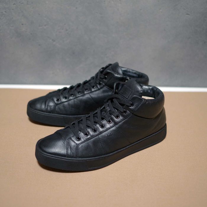 Черевики Santoni High Top Leather Premium Mid boots оригінал 45 розмір