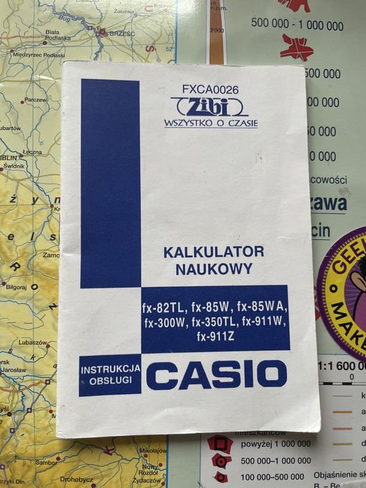 Instrukcja do kalkulatora Zibi do Casio fx-82TL